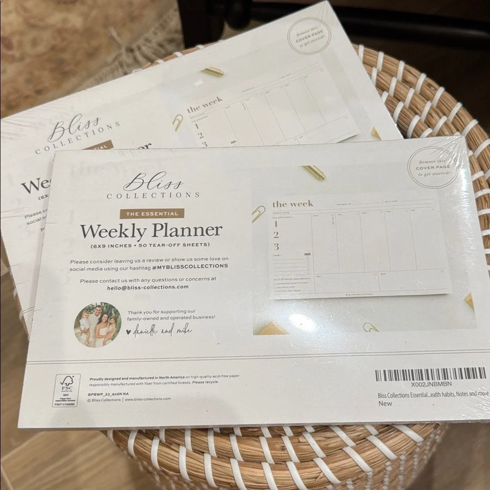 Bliss Collections Weekly Planner Set